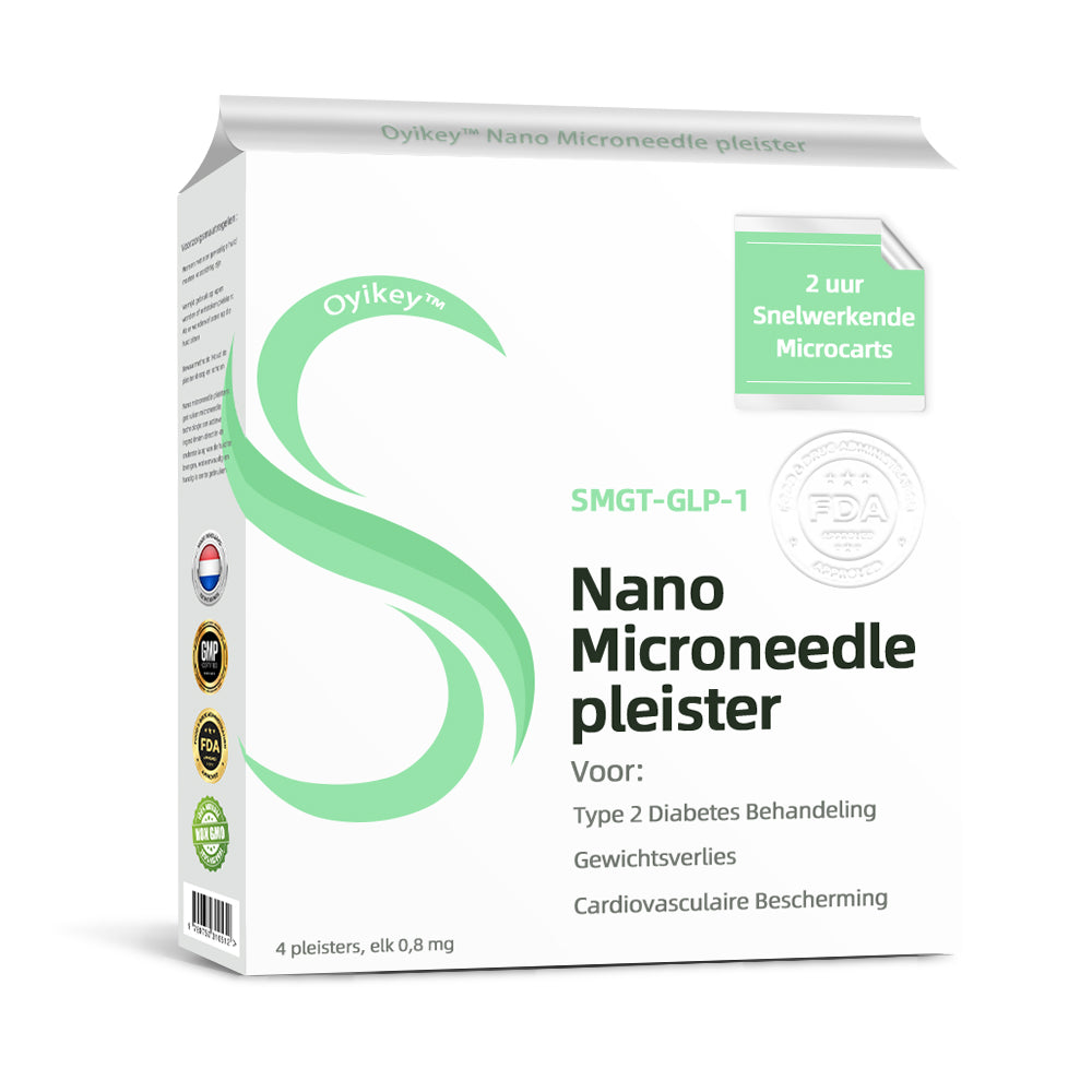 Zie resultaten in 7 dagen Laniska™ SMGT-GLP-1 Nano Microneedle pleister