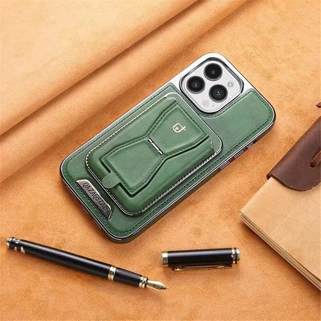 Custodia magnetica 2 in 1 in PELLE per tutti gli iPhone