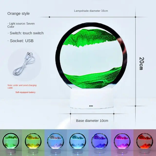 Magische Sanduhr mit Licht